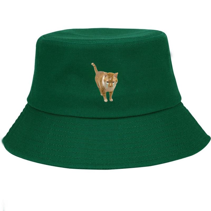 Customize Cotton Bucket Hat for Men Women Funny Anime Sign Breathable Sun Protection Daily Streetwear Cap Casual Outdoor Fashion