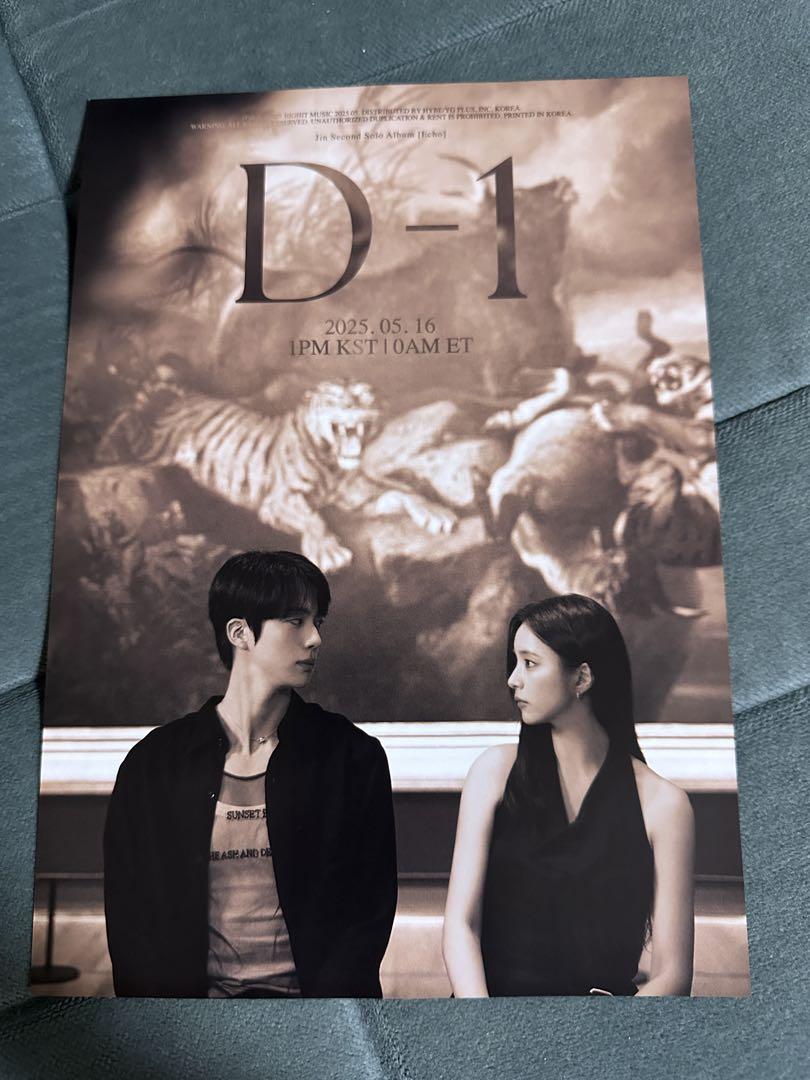 

[USED] BTS JIN Album ECHO MV Korea CGV Limited A4 Size Double-Sided Poster C