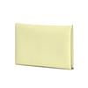 Hermes Calvi Palladium Plated Snap Epsom Leather Wallet Card Holder Women Wallet Milton-Yellow H044164CKI8