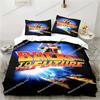 Back To The Future Classic Movie Retro Bedding Set Bed Three Piece Set Single Double Bed Queen Size King Quilt Cover Boy Gift