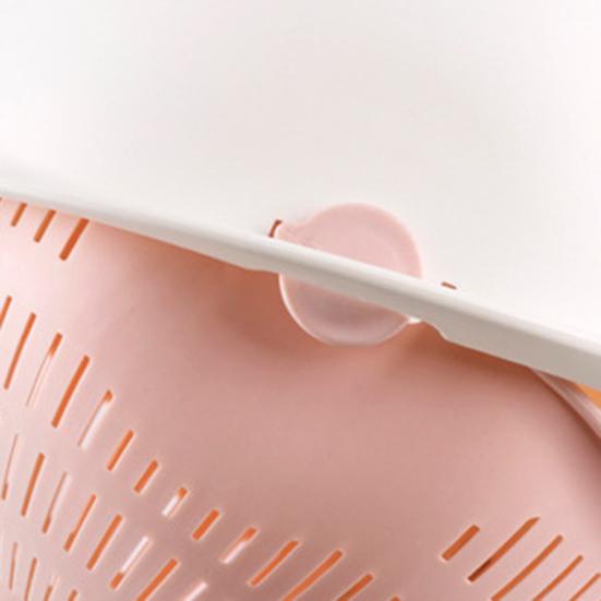 Eco-friendly Drain Basket Detachable Plastic Large Vegetable Washing Bowl Strainer for Home