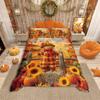 Homewish Thanksgiving Day Duvet Cover SetAutumn Harvest Bedding SetFall Pumpkin Comforter Cover Set