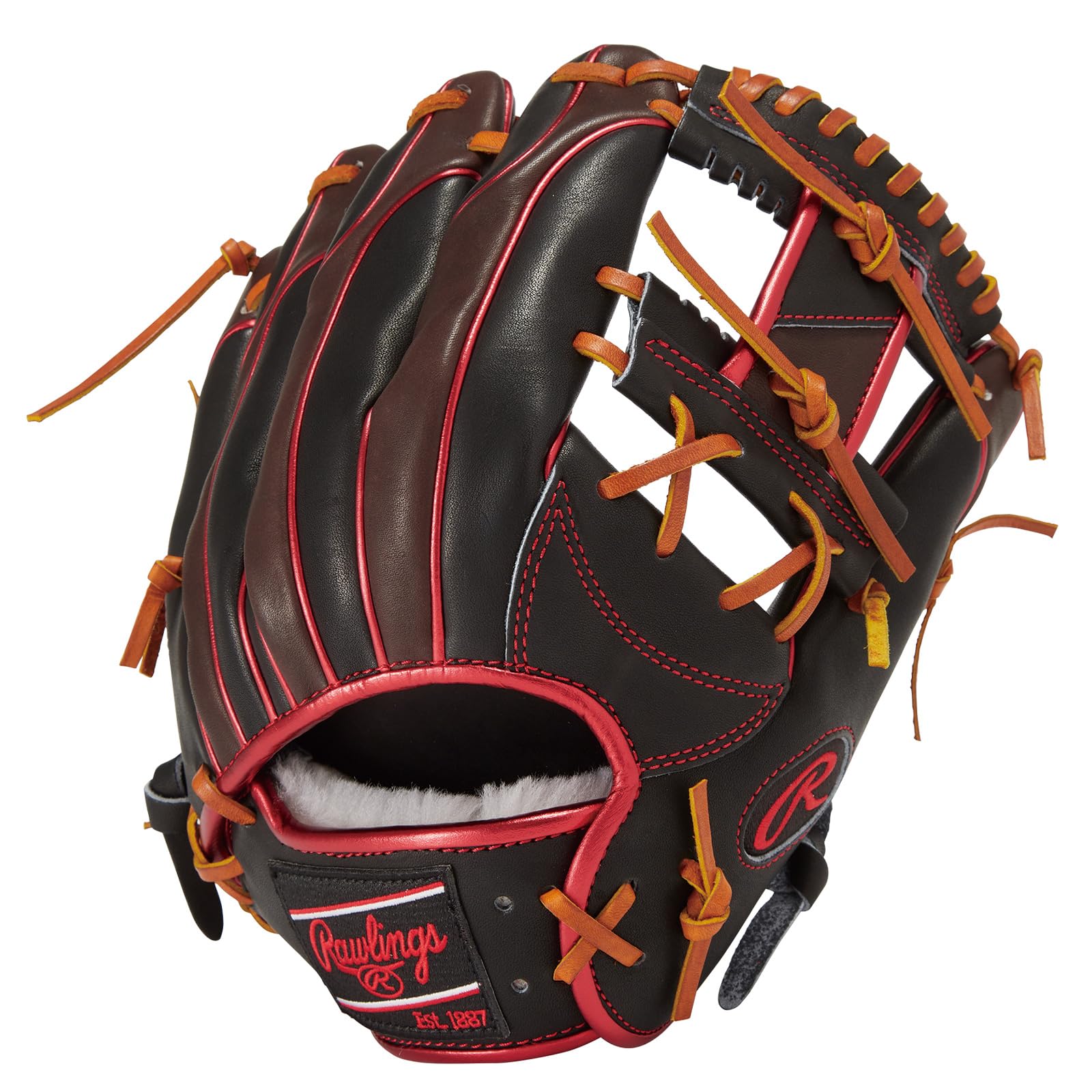

Rawlings PRO EXCEL Wizard COLORS Baseball Glove for Adults Infield Size worn on left HOH® #02 (Softball) - Glove, 11.25cm, Black/Chocolate