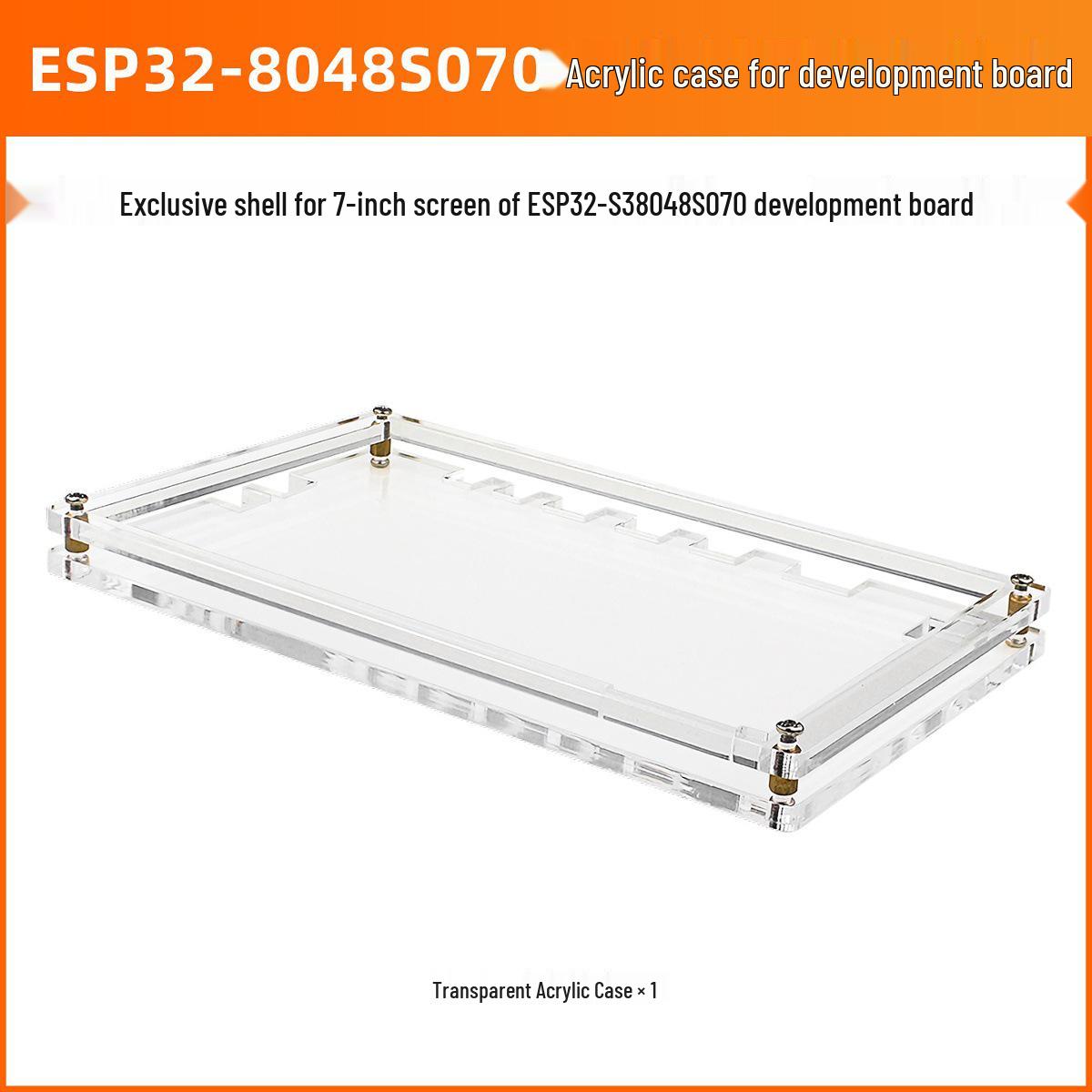 ESP32-S3 7  Touchscreen Acrylic Mounting Bracket - Transparent Protective Case 7-inch Touchscreen Case