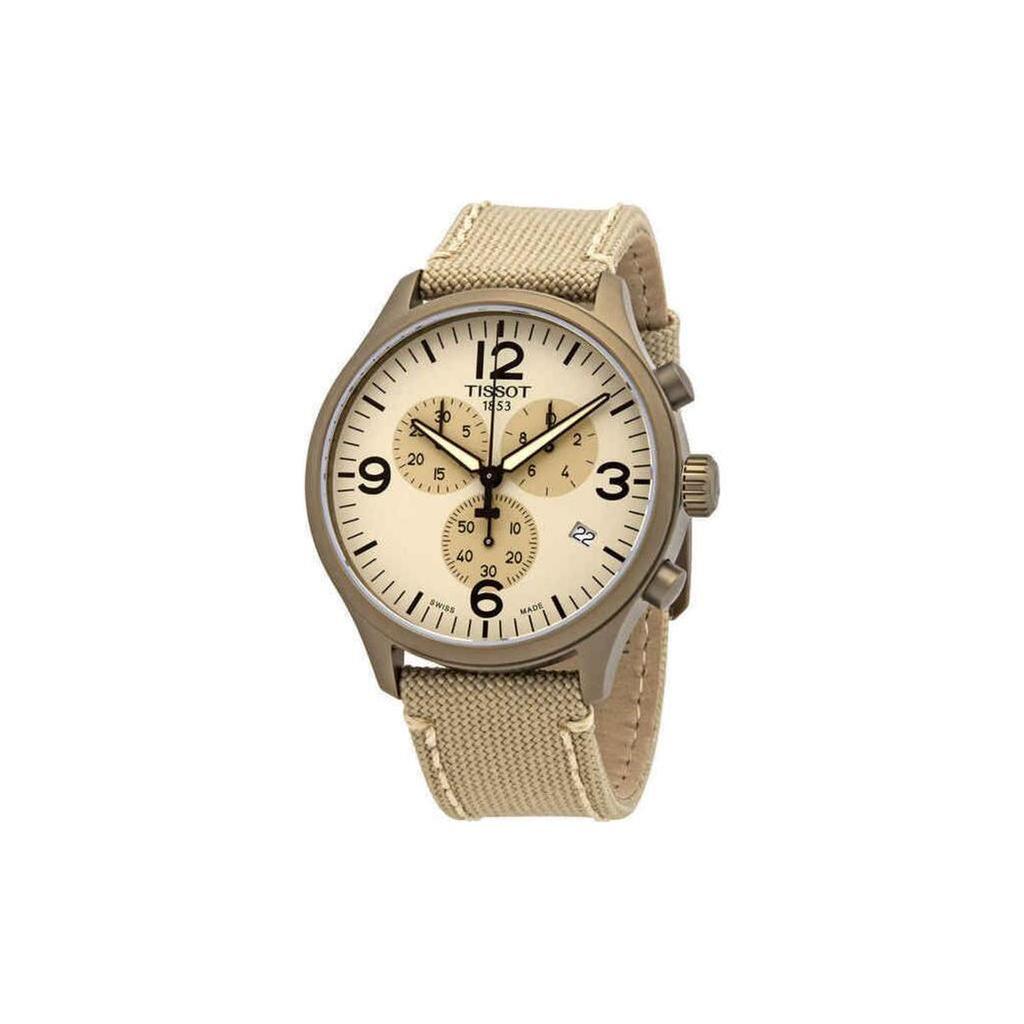 Tissot אוסף סוקו מנגנון קוורץ עמידות במים 100 מטר שעון גברים 45 מ"מ לוח שעון צהוב T116.617.37.267.01