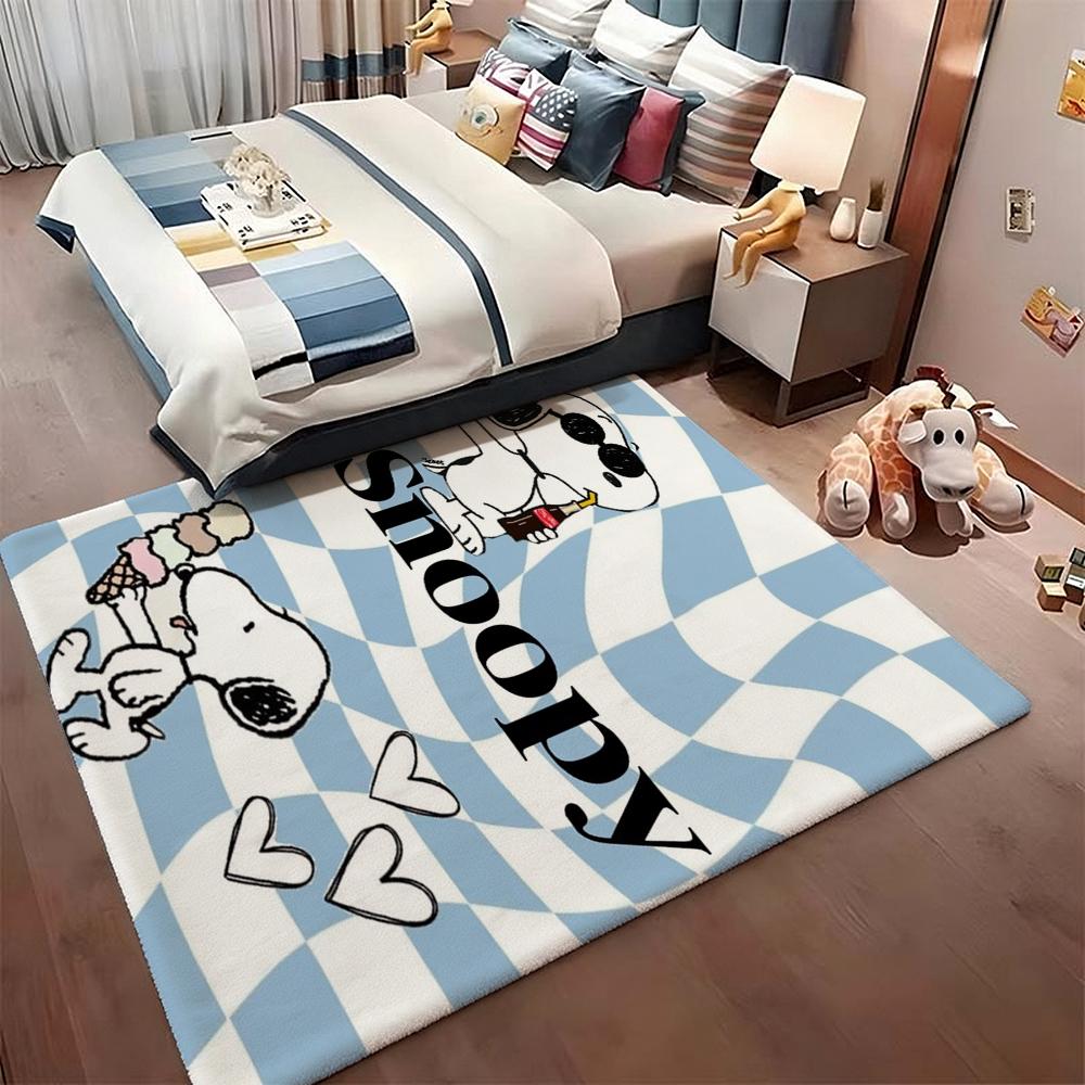 Snoopy Patriotic Parade Theme Rug Durable Stainresistant Easyclean Carpet For Kids Bedroom Play Area Home Party Decor Christmas Gift