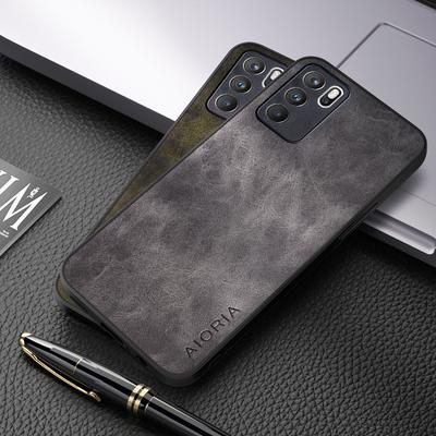 Case for OPPO Reno 6 Pro Plus Luxury PU Leather Skin Cover for Reno7 Pro Case