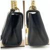 GUCCI Bee & Star Shoulder Bag Crossbody Chain Strap Gold Hardware Leather 432182 Padlock Black Women's
