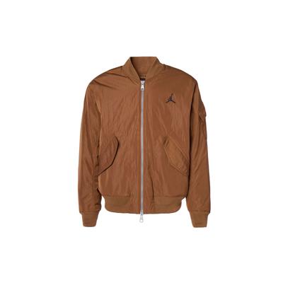 Unifarbenes Logo Bestickte Seitentasche Baseballkragen Durchgehender Reißverschluss Jacke Herren Jacke Hellbraun FB7317-281