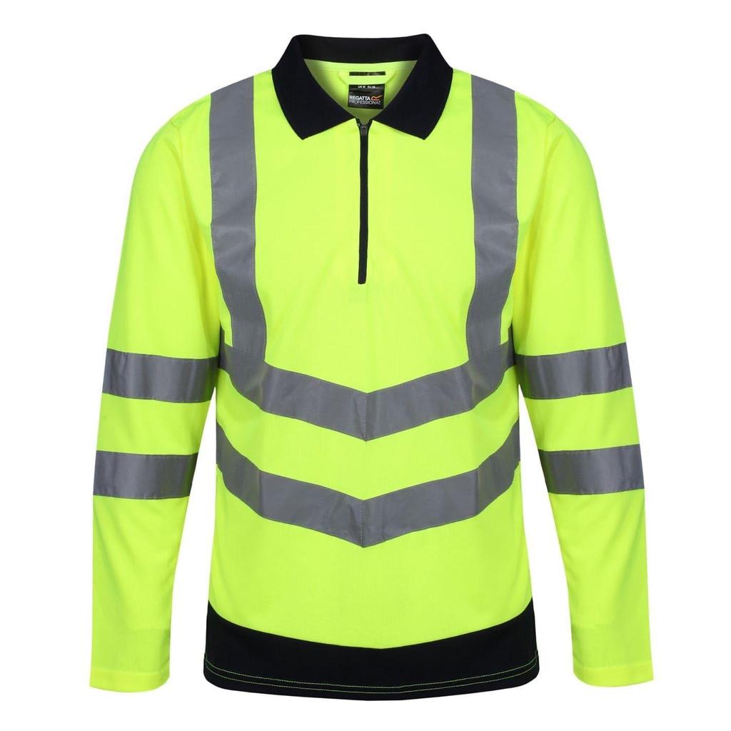 Regatta Professional Unisex Adult High-Vis Long-Sleeved Polo Shirt