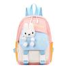 New Fashion Color Matching Children School Bags Cute Cartoon Casual Nylon Girl Baby Backpack Lightweight Reduce Burden Kindergarten Book Bag