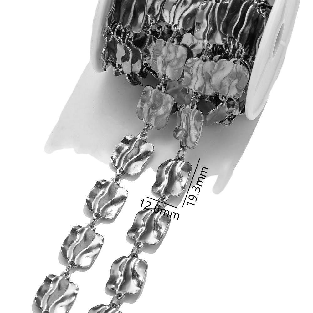 

1 Meter Gold Plated Stainless Steel Chains DIY Necklaces Bracelets Simple Square Link Chains Jewelry Chain Jewelry Making серебряный