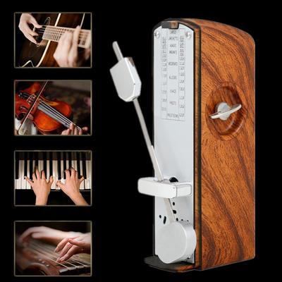 Taşınabilir Gitar Metronom Piyano Gitar Keman Ukulele için Mini Müzik Mekanik Metronom