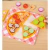 Kids Wooden Kitchen Toy Pretends Play Cutting Pizza Game Simulation Make Cookies Dessert Food Creative Education Toys Girls Gift