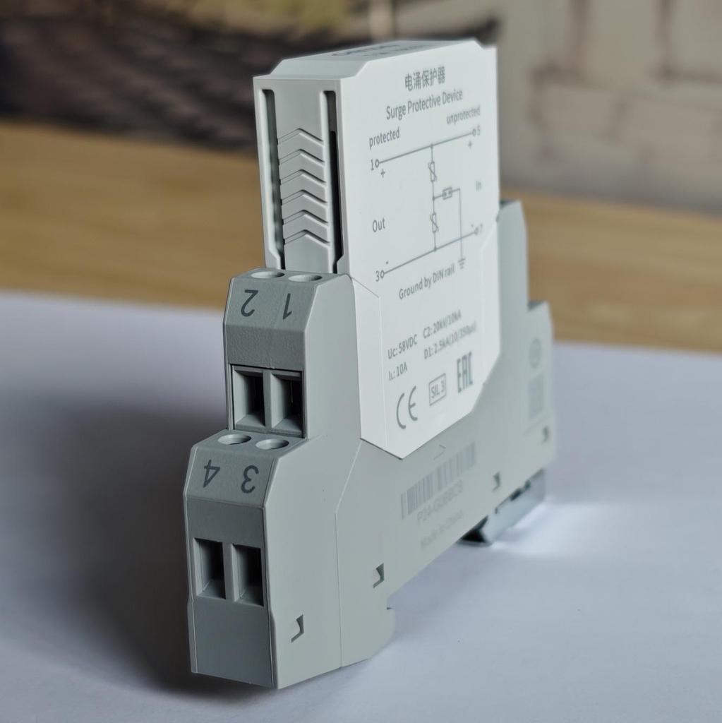 Chenzhu T-24 Low Power Supply SPD, 24VDC, 10kA, 10A Current, V0 Flame Retardant