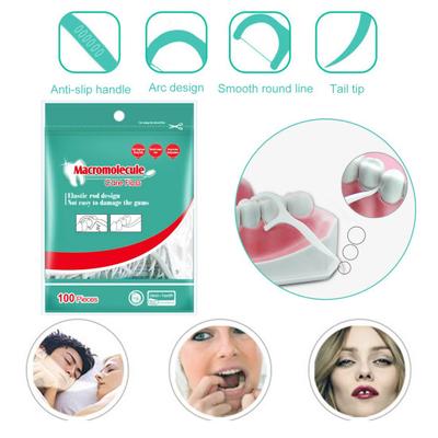 100 ks/sada Gum Clean Kompaktní Odolná Hladká párátka Zubní nit Nástavec na zuby Nástroj na ústní nit