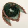 Cashew-Muster Spitzen-Kopfbedeckung Dünner Schleier Turban Spitze Stickerei Quadratisches Tuch Frühling Saison