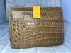 GUODI Krokodil Echtes Leder Bifold Geldbörse TK-10CW037 (Eiche Beige) Krokodil Alligator Leder Geldbörse, Unisex