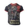Men's 3d Eagle Pattern Muscle T-Shirt Red  White Bold Print Short Sleeve Round Neck Summer Streetwear Casual Tops Gift  Boyfrien