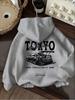 Children's Hooded Sweater TOKYO Sports Car Racing Print Casual, Comfortable and Soft Can Be Used As A Gift