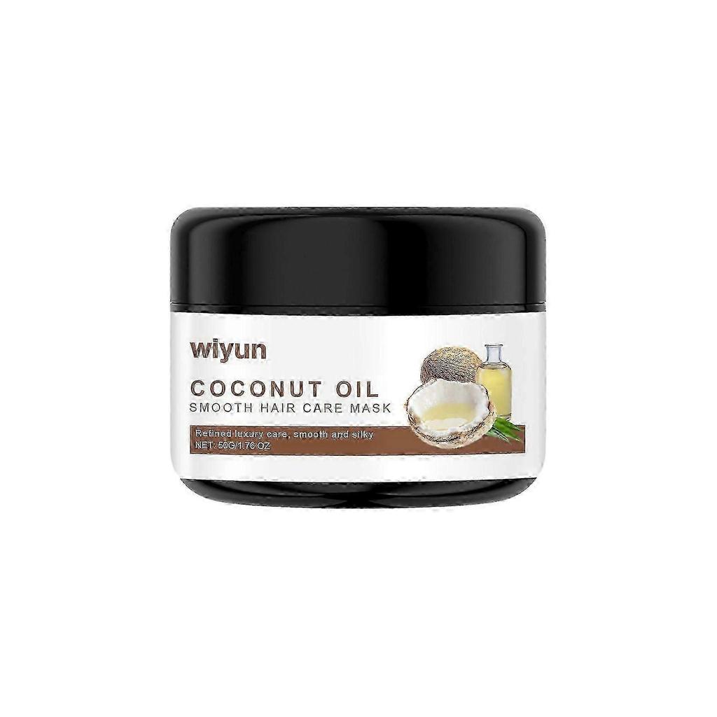 Wiyun Coconut Oil Hair Mask for Deep Hydration and Smoothing - Nourishes and Repairs Dry Hair