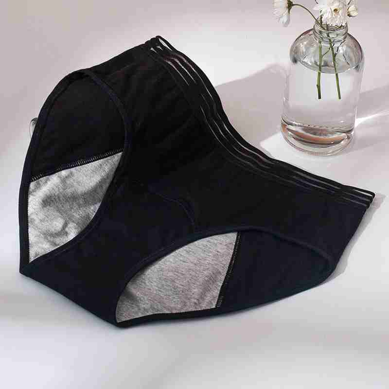 

Жіноча фізіологічна білизна Жіноча чиста бавовняна промежина Перспективні смугасті фізіологічні штани з високою талією Фізіологічні штани L