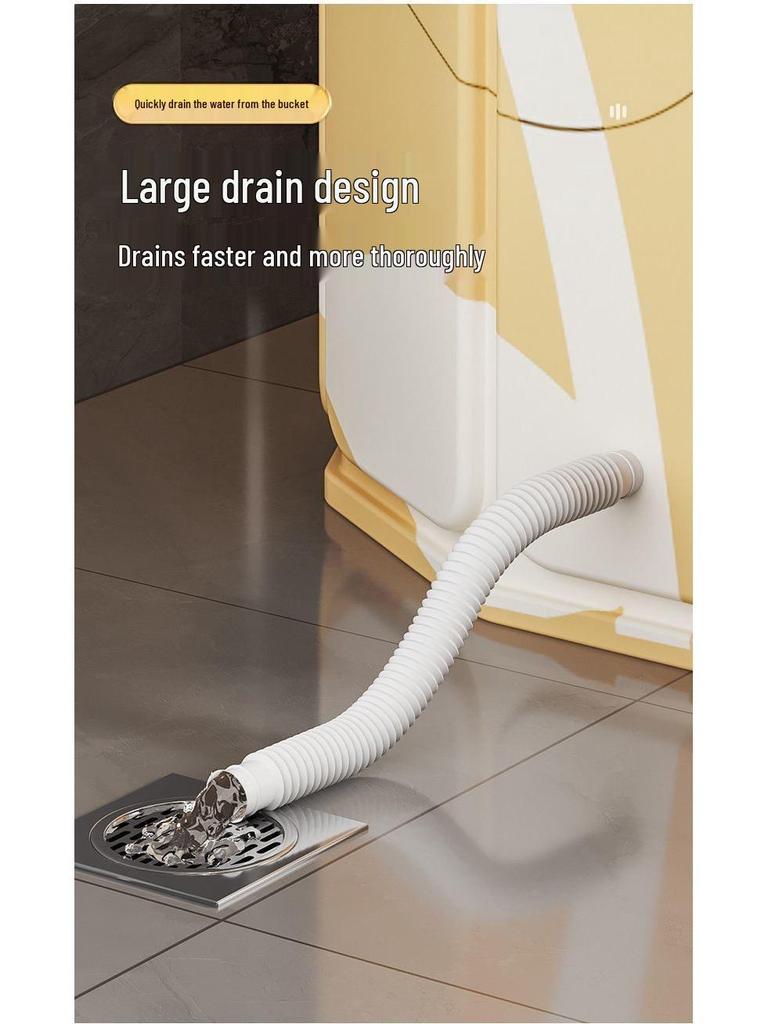 Collapsible Full-Body Bathtub for Adults and Children, Ideal for Bathing, Soaking, and Swimming.