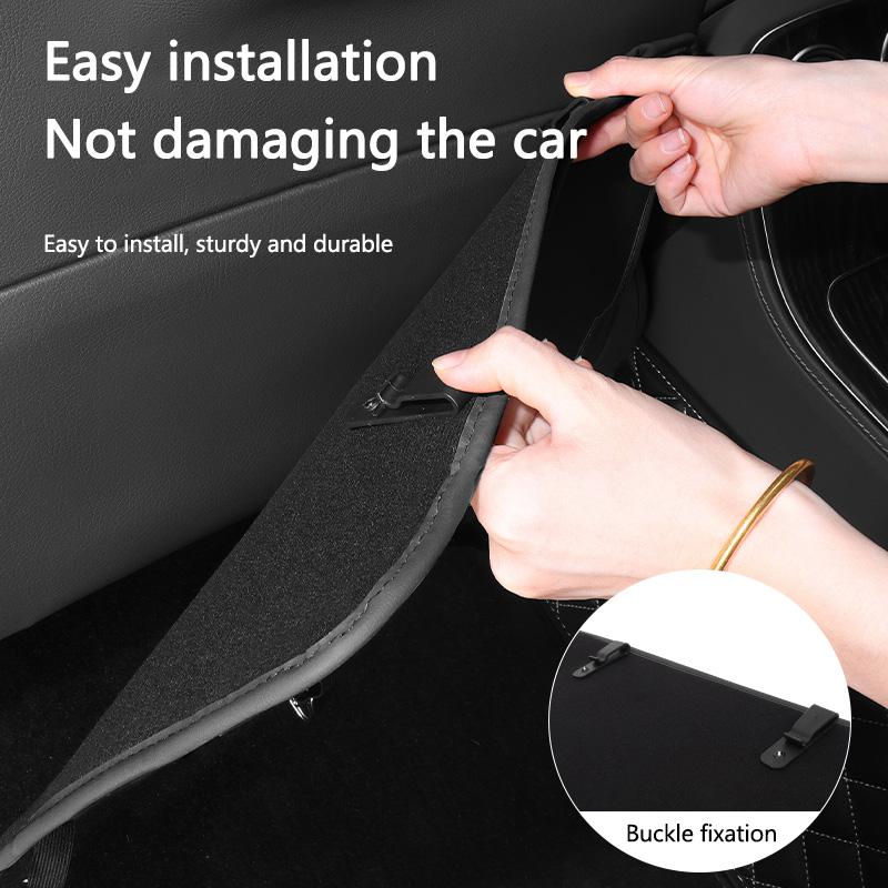 High-end Leather Car Seat Back Protection Mat Anti Kick Pad Anti-dirt Pad For BMW MINI CooperS F54 F55 F56 F57 R53 R54 R55 R56