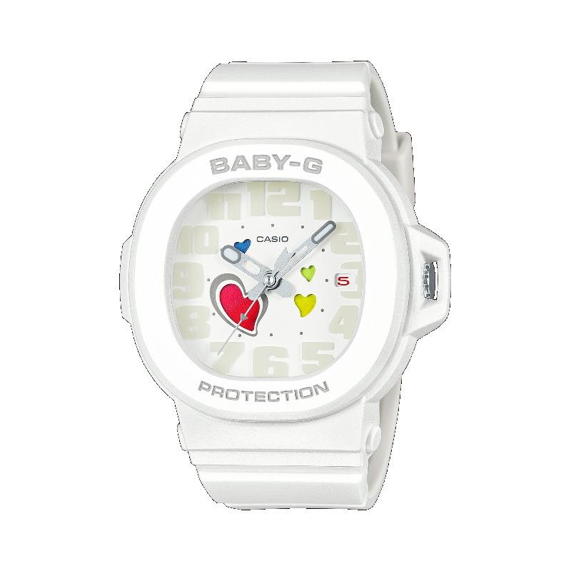 

Casio Baby-G Women s Resin 100M Water Resistant Analog Shock Resistant Quartz Watch BGA-10-7APRB белый