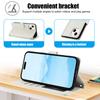 SY-003 For iPhone 15 Plus/14 Plus Case PU Leather Stand View Phone Wallet Cover with Hand Strap