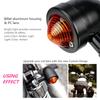 Motorcycle Turn Signal Light For Cafe Racer Moto Indicator Lamp Universal 12v Retro Metal Single Wire Motorbike Turn Signal
