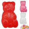 Gummy Bear Container Transparent Plastic Bear Shaped Candy Mold Multi-purpose Valentine's Day Chocolates Goodies Storage Box