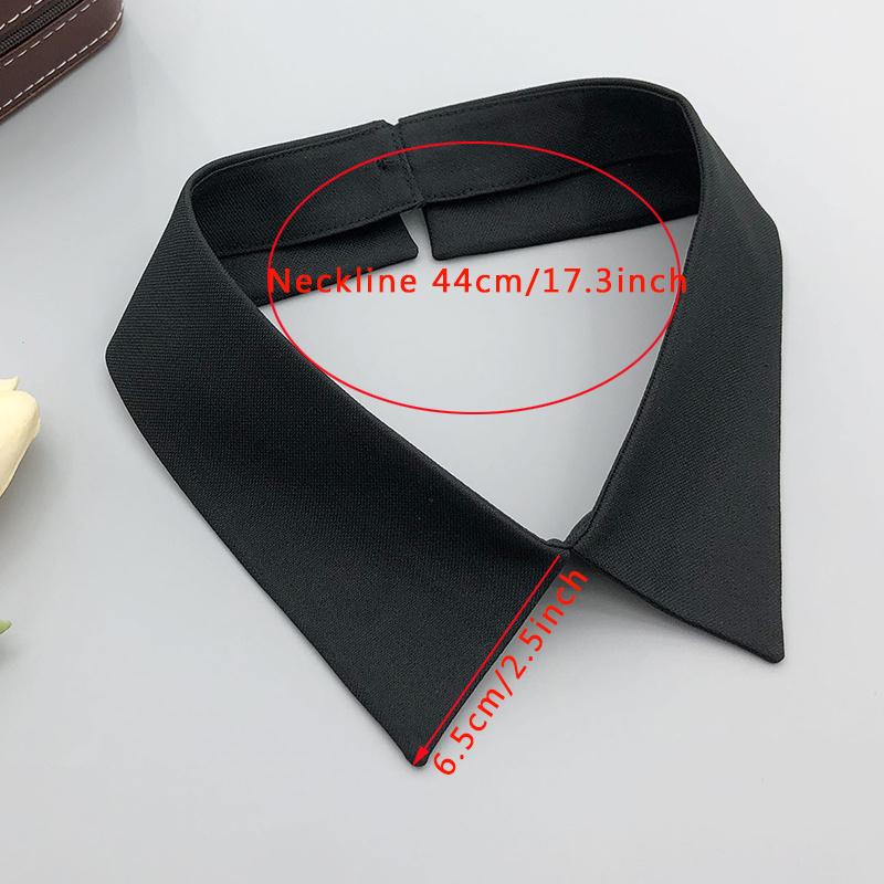 Shirt Sweater White Fake False Collar for Womens Formal Suit Neck Choker Adjustable Detachable Collar Decorative Female Necktie