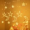 Battery Powered LED Curtain Light 120 LED Fairy String Lights  Window Decoration