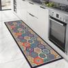 American-Style Flannel Kitchen Rug  & Water Absorbent Dirt-Resistant Quick-Dry Floor Mat for Laundry Room Hallway Home Decor