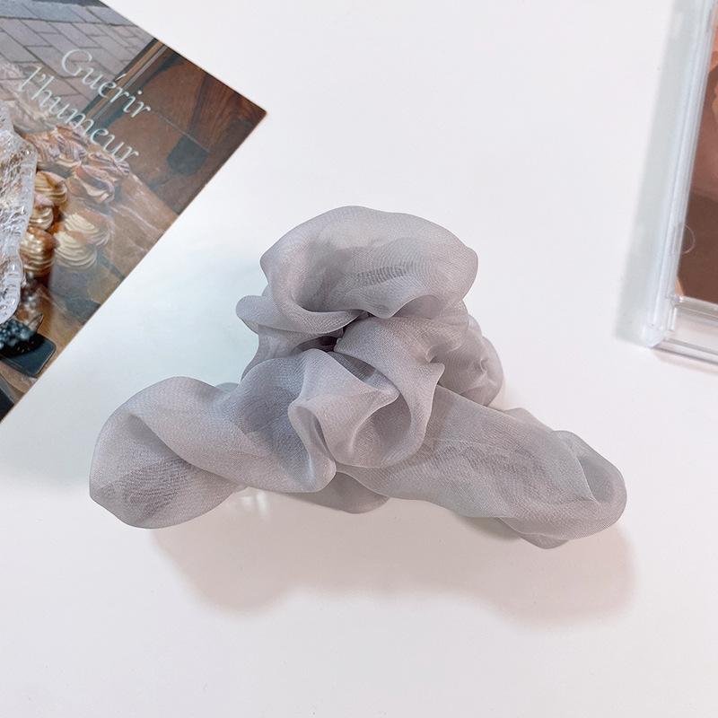 

Новый шифоновый однотонный коготь для волос, элегантный пластиковый зажим для волос в виде акулы, зажим для волос, заколка для волос для женщин и девочек, аксессуары для волос, головные уборы