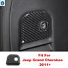 Carbon Fiber Car Electric Tailgate Switch Button Frame Cover Trim For Jeep Grand Cherokee 2011 -  Accessories Interior Refit