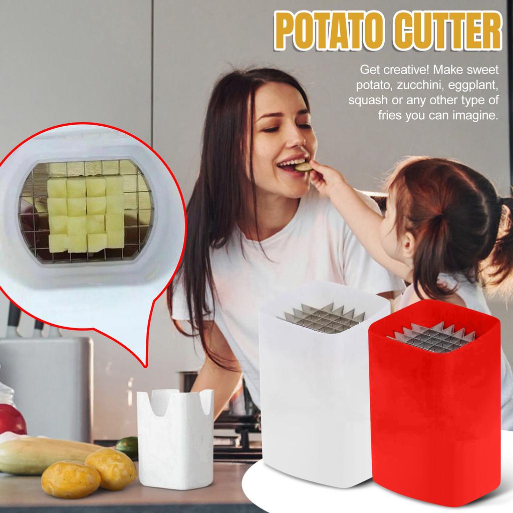 Stainless Steel Potato Cutter Household Quick Plastic Vegetable Cutter Fruit Radish Cucumber Fries Potato Cutter