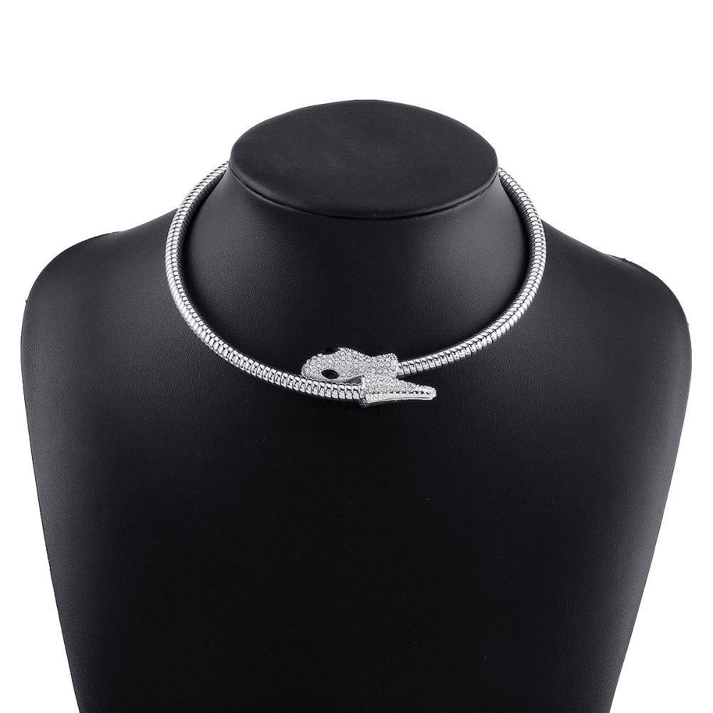 European and American Personality Winding Collar, Creative Personality Metal Wind Exaggerated Necklace Bracelet