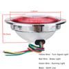 2pcs Round 19LED Truck Trailer Lorry Stop Turn Tail Brake Light Side Marker