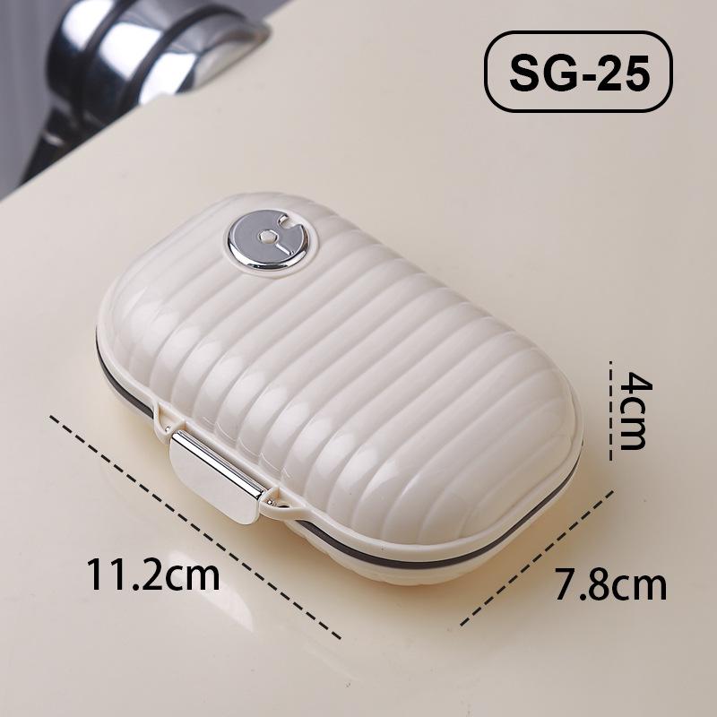 Mini Travel Pill Box: 7-Day Multi-Compartment Portable Dispenser for Pills, Tablets, and Jewelry. Sturdy, Sealed Storage.