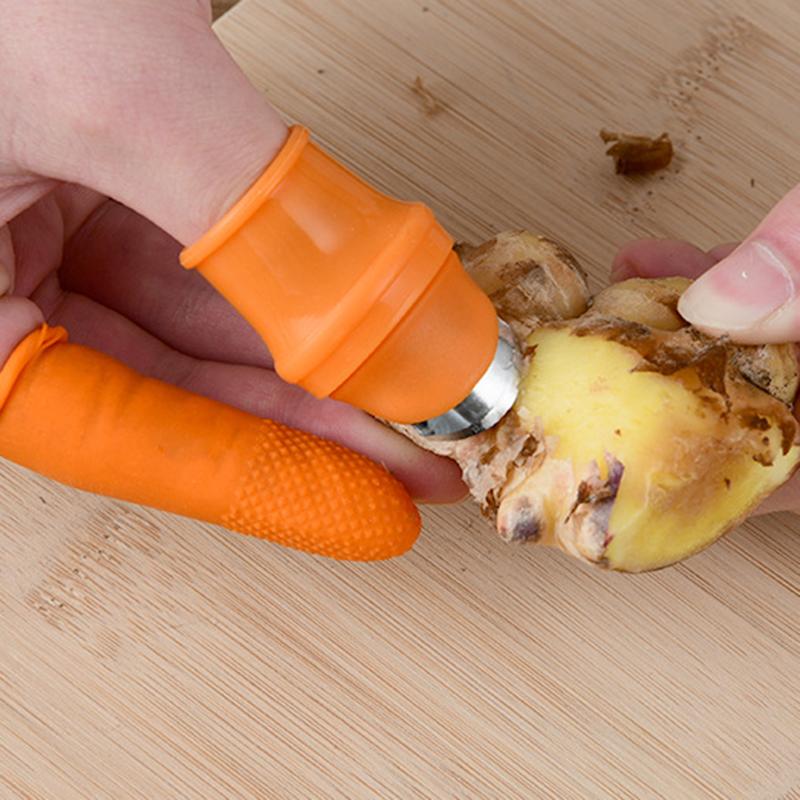 Vegetable Fruit Picker Silicone Finger Protector Chili Picker Grape Cutting Picker Thumb Knife Kitchen Tool Kitchen Accessories