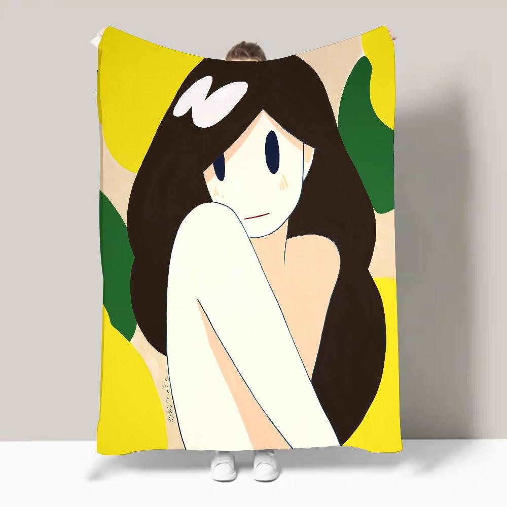 Japan T-Takeru Amano Blanket Design Lightweight  For Dorms, Naps, Living Room, Office,Sofa,All-Season