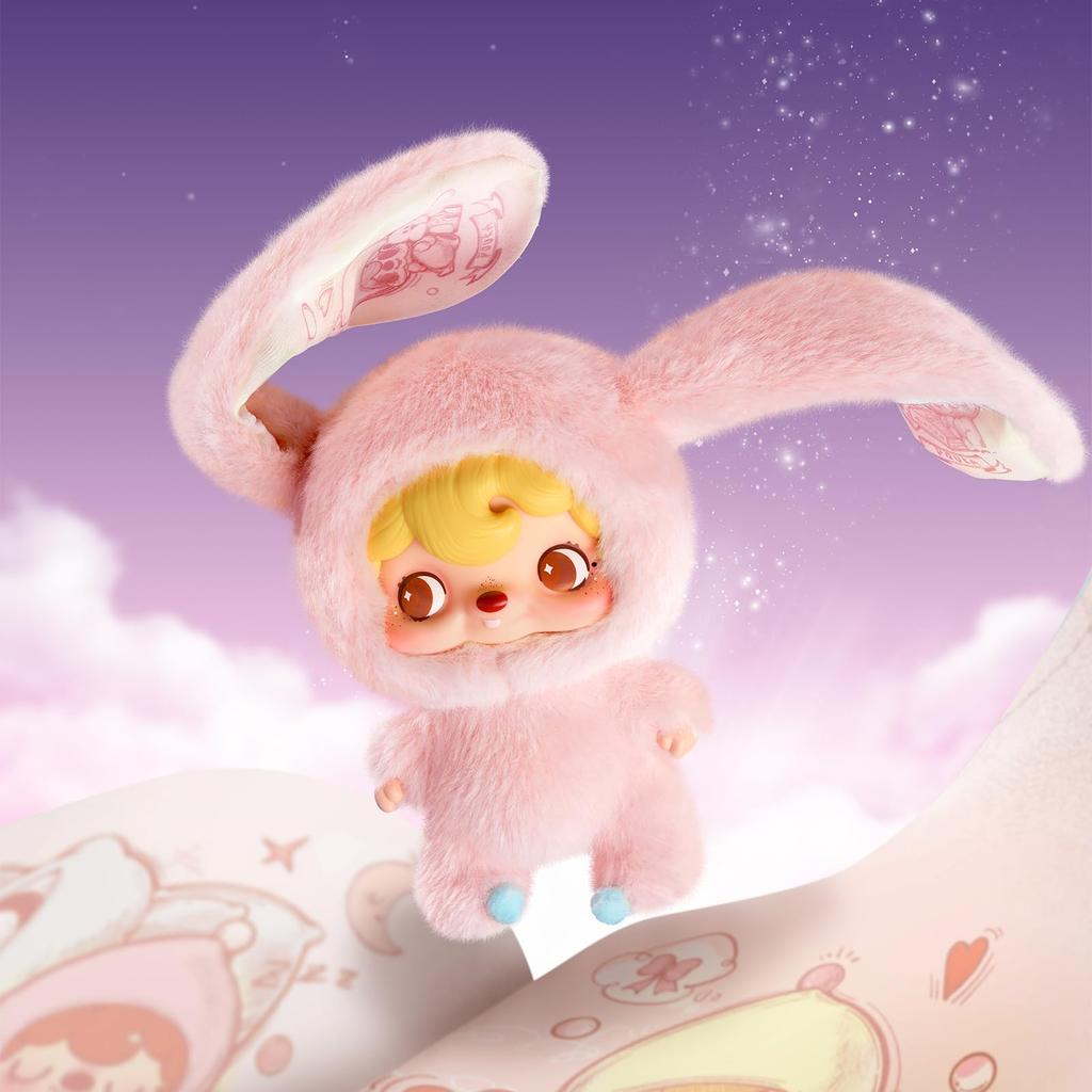 52TOYS BLINDBOX Vinyl Face Plush Collectible Blind Box Trading Soft Vinyl Perfect Gift for and 16cm "POUKA POUKA" Toy, Doll, Figure, Fluffy, Painted,