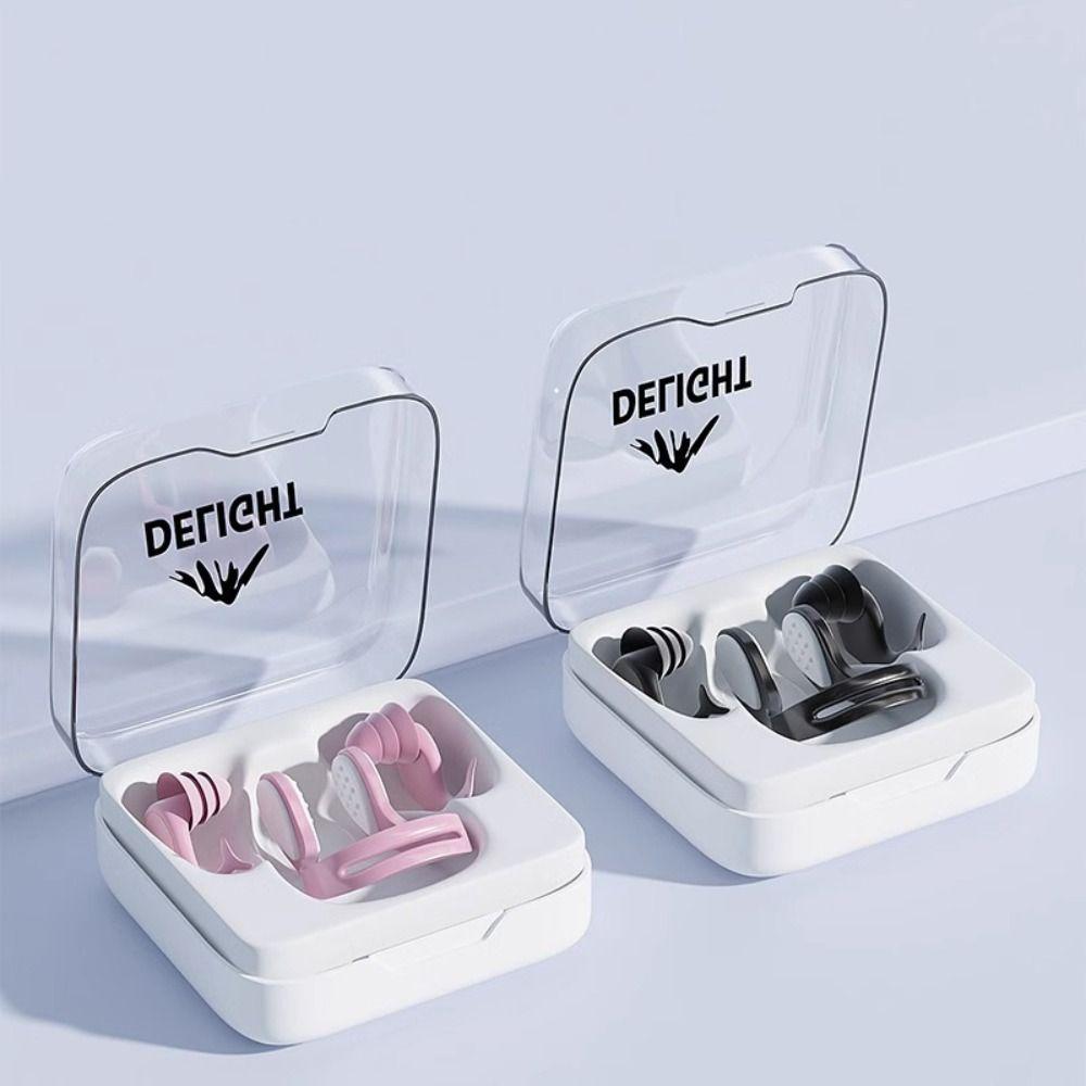 

Silicone Ear Buds Snorkeling Set Reusable Water Sports Ear Plugs Pool Accessories чорний