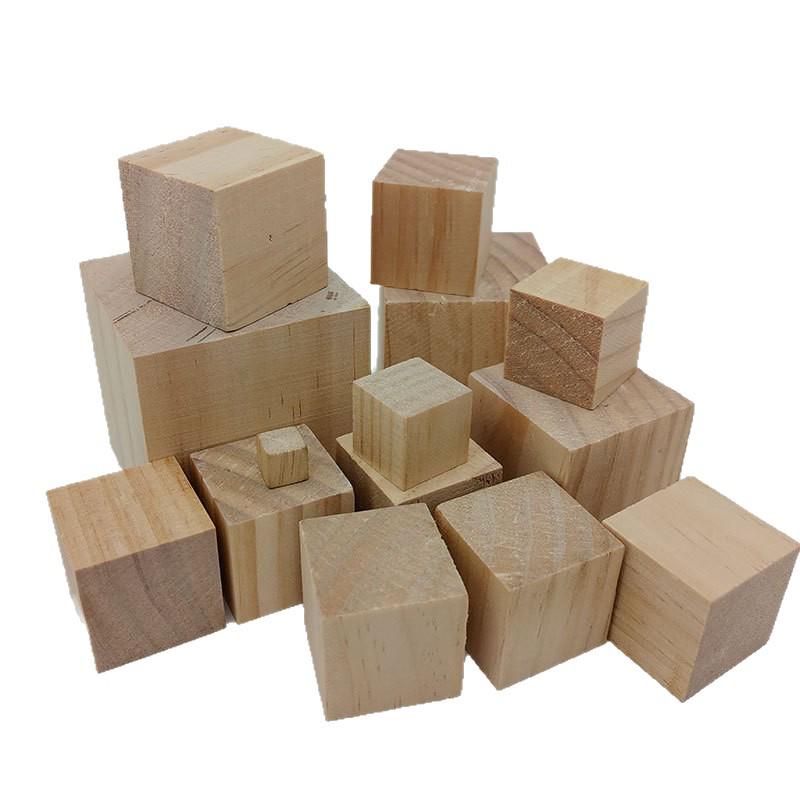 Cross-Border Pine Wood DIY Children's Model Cubes and Blocks