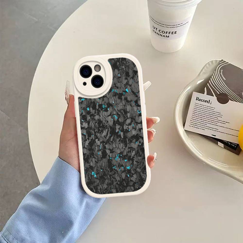Racing Material APEX CARBON FRAGMENT For IPhone 16 15 14 13 12 11 Pro Max Plus Shockproof Leather Soft Phone Cover