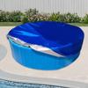 Round Dog Pool Cover, Foldable Multifunction Above Ground Swimming Cover for Home, Garden, And