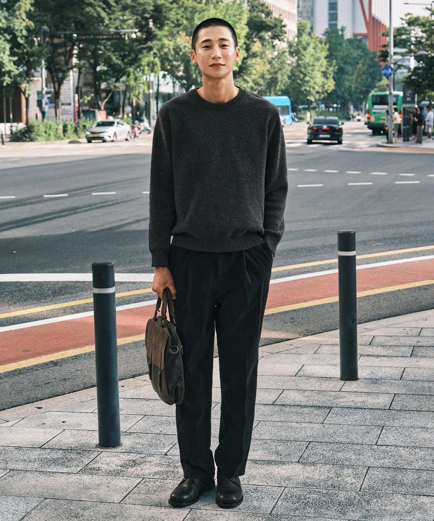 STCO Diems Chenille Round Knit_Charcoal Gray (Classic Fit)_Dktwd33Csc
