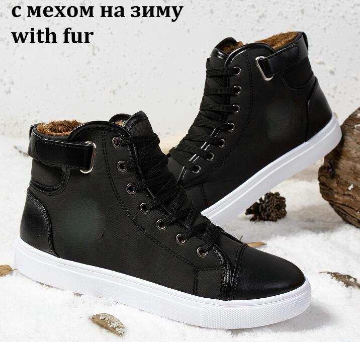 Fashion Fashion Autumn Winter Male Footwear Patchwork Flats sneakers High Top Men Shoes Canvas Men Casual Shoes BIG Size uio90
